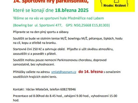 14. Sportovní hry v Hradci Králové