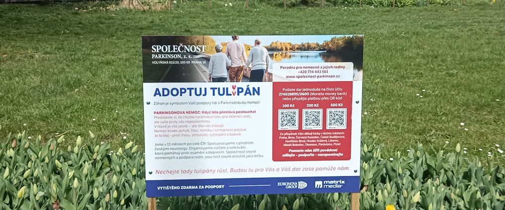 Poděkování dárcům Adoptuj tulipán